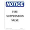 Signmission OSHA Sign, Fire Suppression Valve, 7in X 5in, 5" W, 7" L, Portrait, Fire Suppression Valve Sign OS-NS-D-57-V-12706 - alternate 1